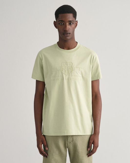 Tonal Shield T-Shirt Milky Matcha / S