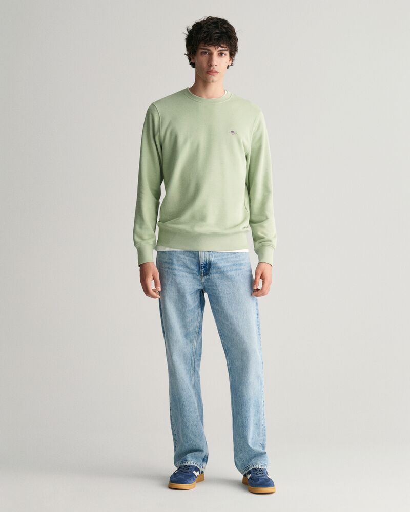 Shield Crew Neck Sweatshirt Milky Matcha / S