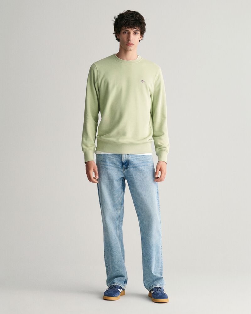 Shield Crew Neck Sweatshirt Milky Matcha / S