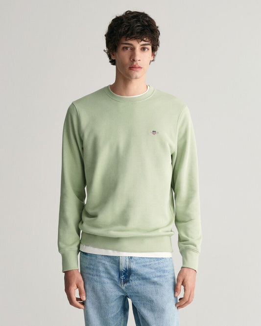 Shield Crew Neck Sweatshirt Milky Matcha / S