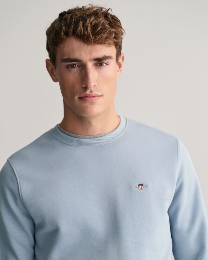 Shield Crew Neck Sweatshirt Dove Blue / S