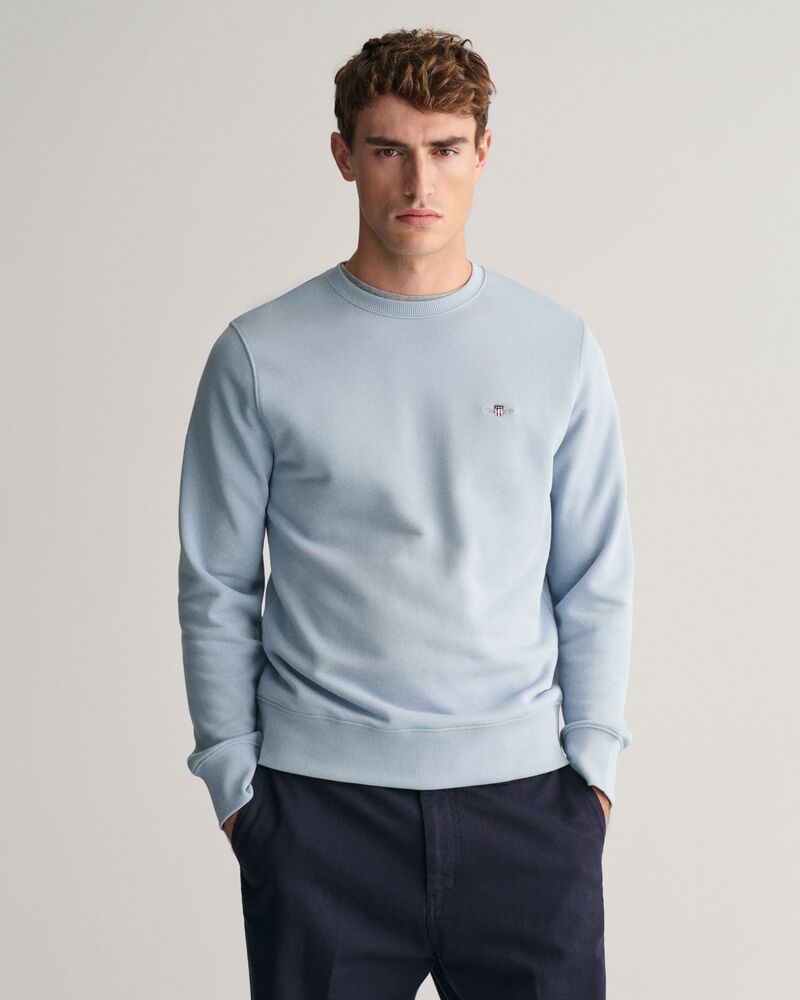 Shield Crew Neck Sweatshirt Dove Blue / S