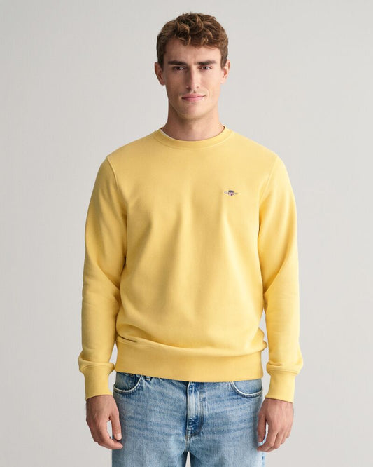 Shield Crew Neck Sweatshirt Dusty Yellow / S