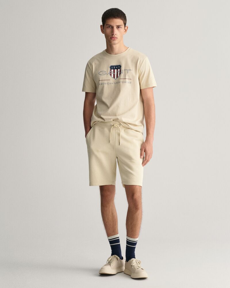 Shield Sweat Shorts Silky Beige / S