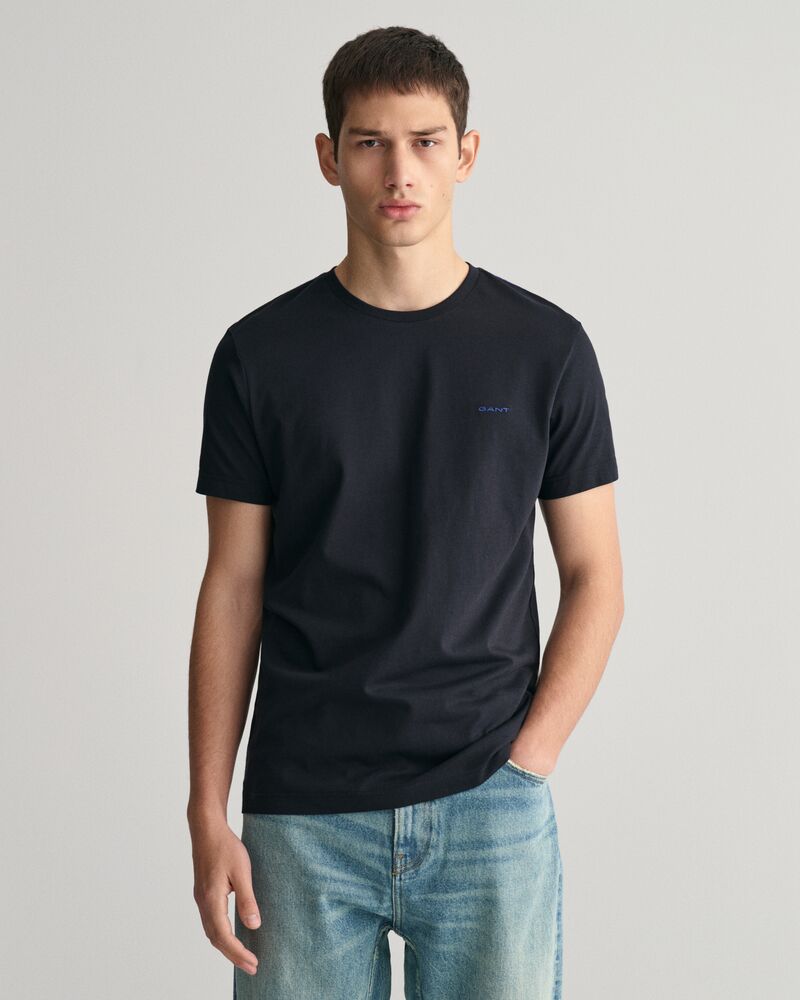 Contrast Logo T-Shirt Black / S