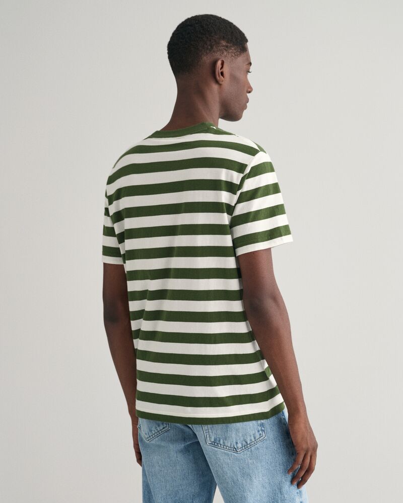 Multi Striped T-Shirt S / PINE GREEN