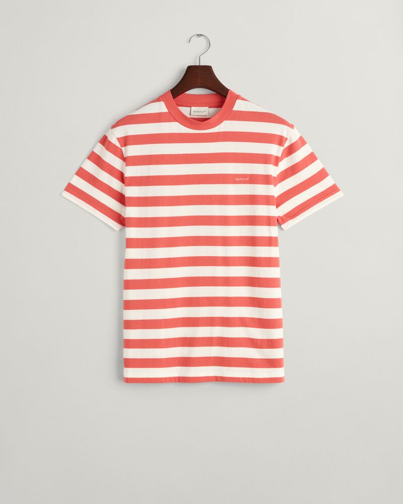 Multi Striped T-Shirt S / SUNSET PINK