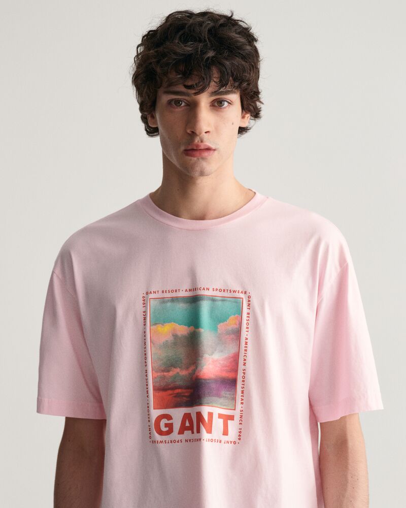 Washed Graphic T-Shirt California Pink / S