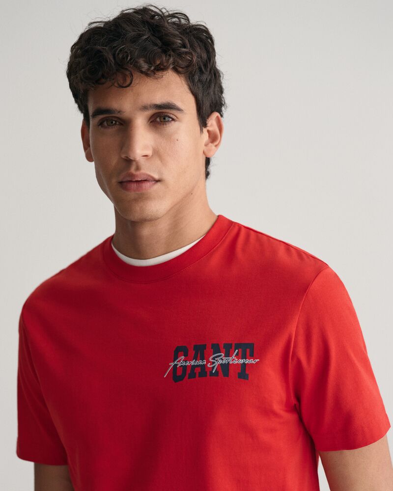 GANT Arch Script Graphic T-Shirt Ruby Red / S