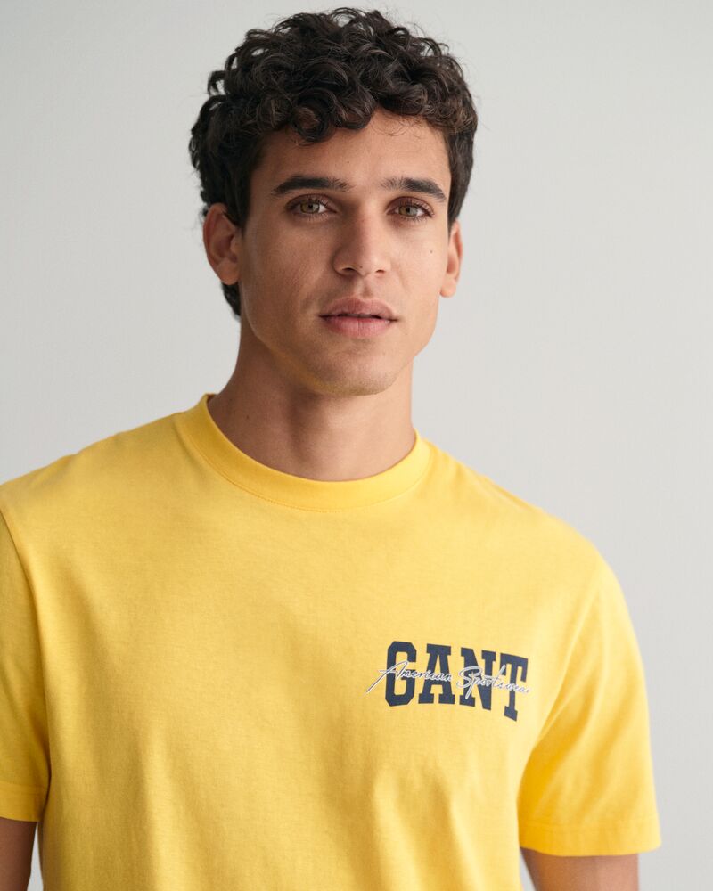 GANT Arch Script Graphic T-Shirt Smooth Yellow / S