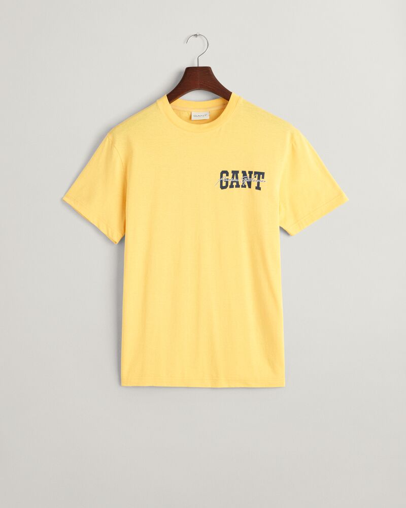 GANT Arch Script Graphic T-Shirt Smooth Yellow / S