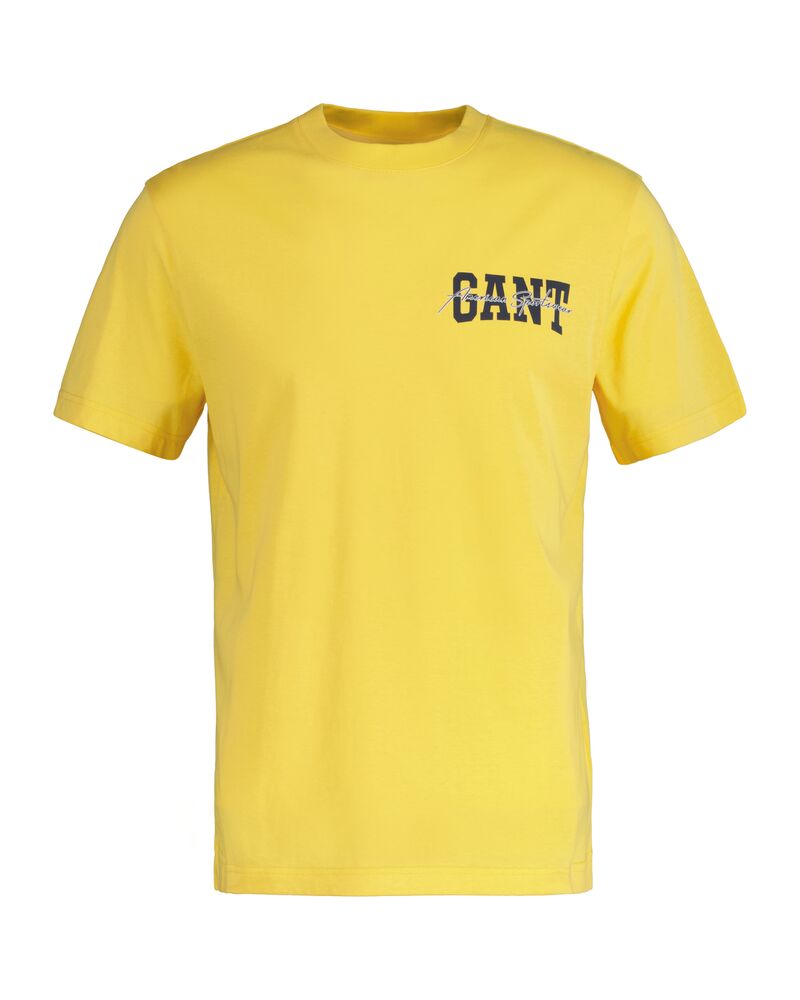 GANT Arch Script Graphic T-Shirt Smooth Yellow / S