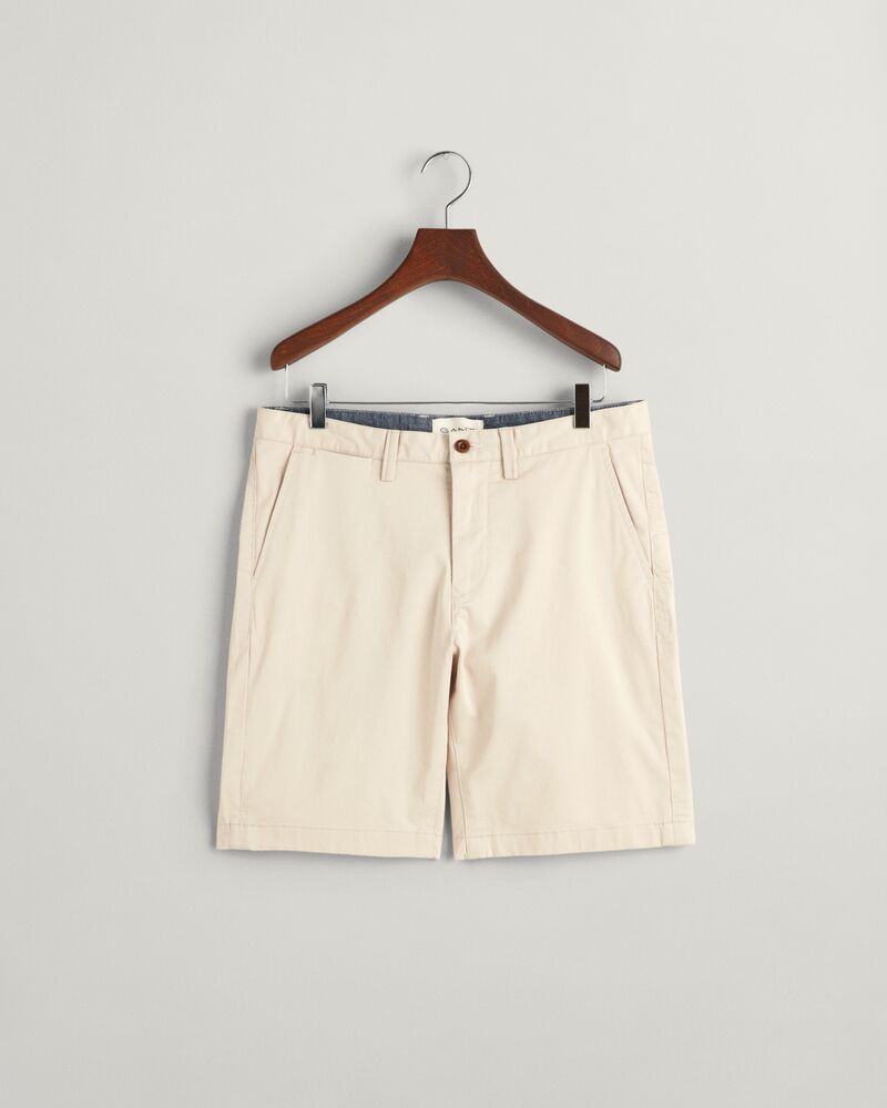 Slim Fit Twill Shorts Putty / 30