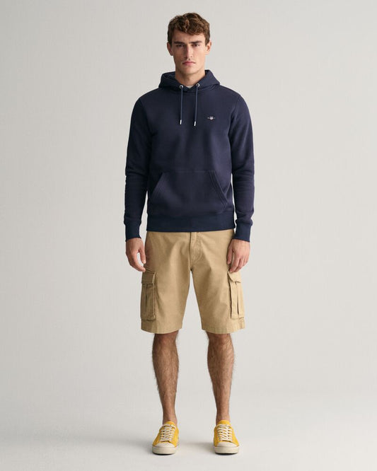 Relaxed Fit Twill Cargo Shorts Dark Khaki / 30