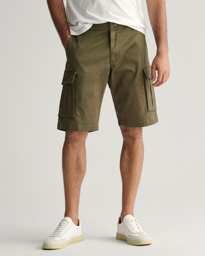 Relaxed Fit Twill Cargo Shorts Juniper Green / 30