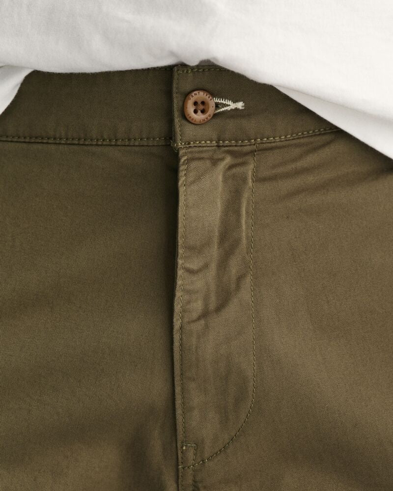 Relaxed Fit Twill Cargo Shorts Juniper Green / 30