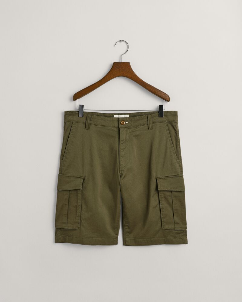 Relaxed Fit Twill Cargo Shorts Juniper Green / 30