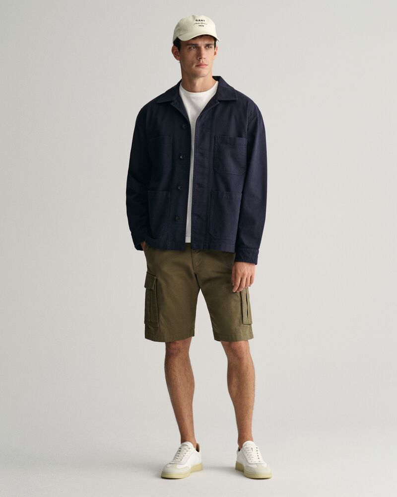 Relaxed Fit Twill Cargo Shorts Juniper Green / 30