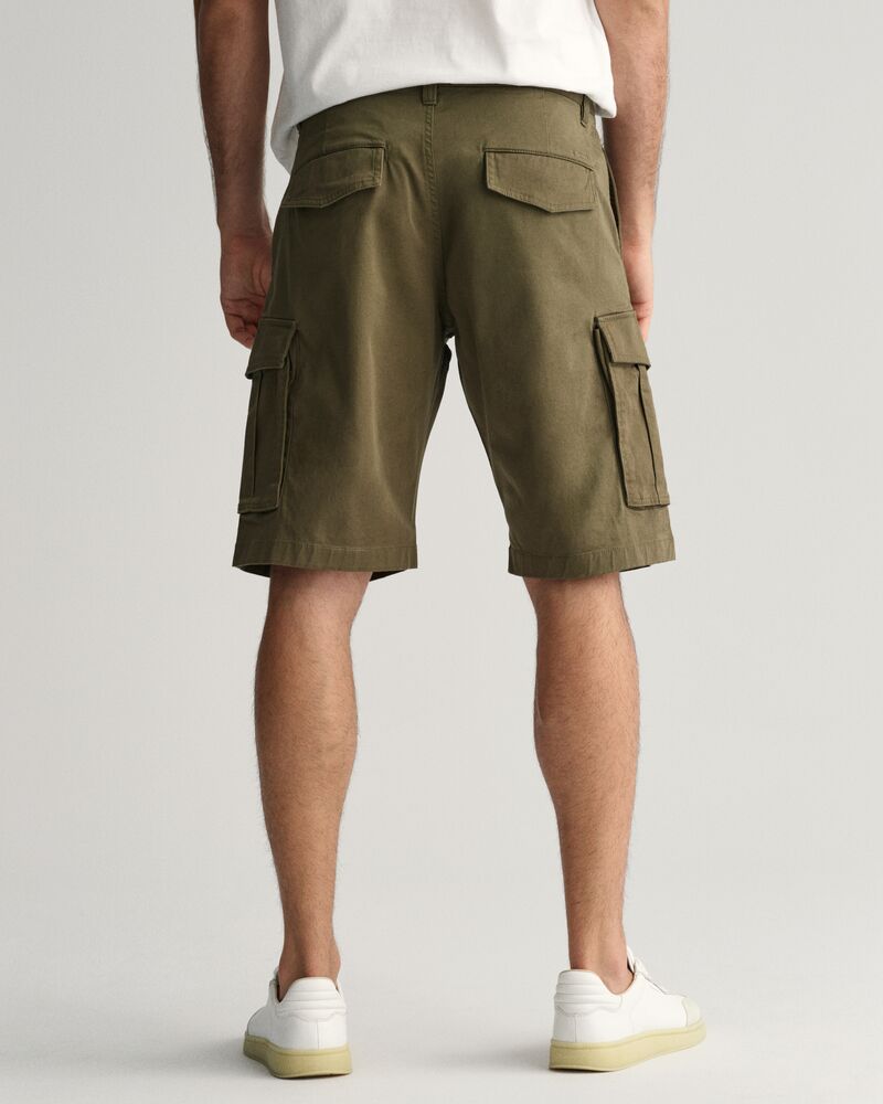 Relaxed Fit Twill Cargo Shorts Juniper Green / 30