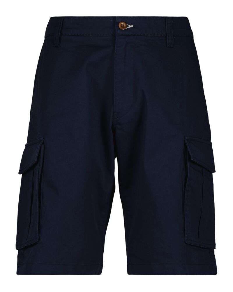 Relaxed Fit Twill Cargo Shorts Marine / 30