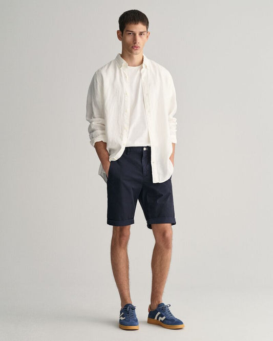 Slim Fit Sunfaded Shorts Marine / 30