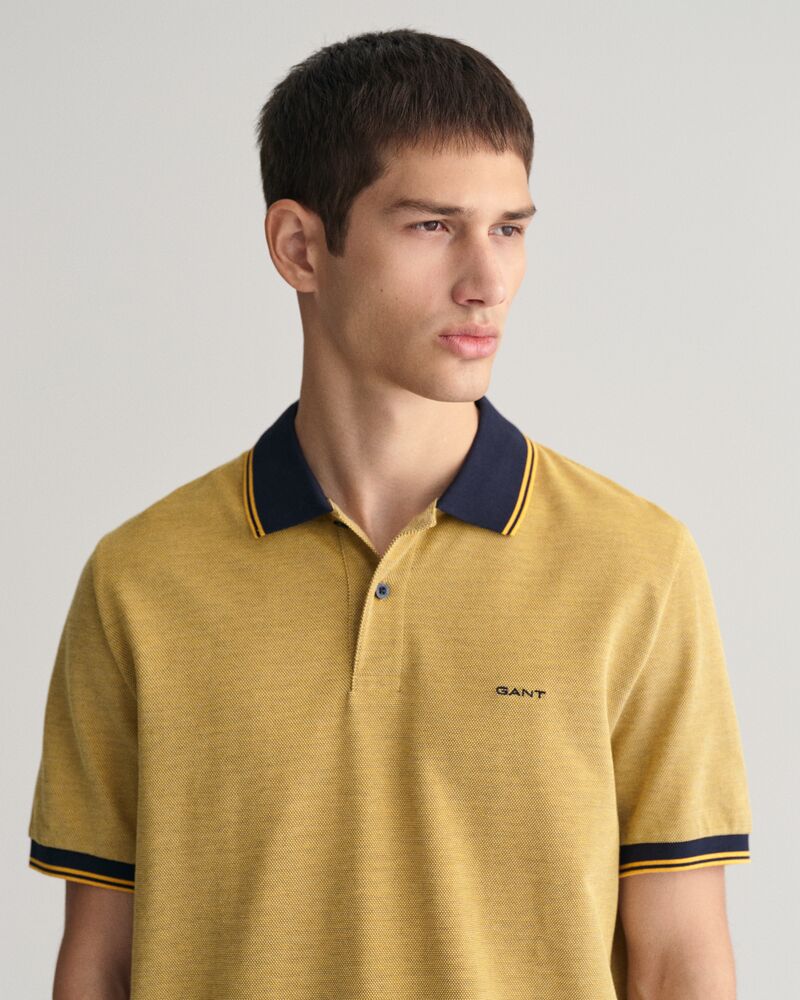 4-Color Oxford Piqué Polo Shirt S / MEDAL YELLOW