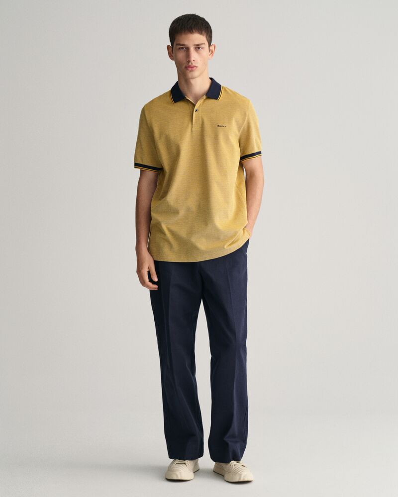 4-Color Oxford Piqué Polo Shirt S / MEDAL YELLOW