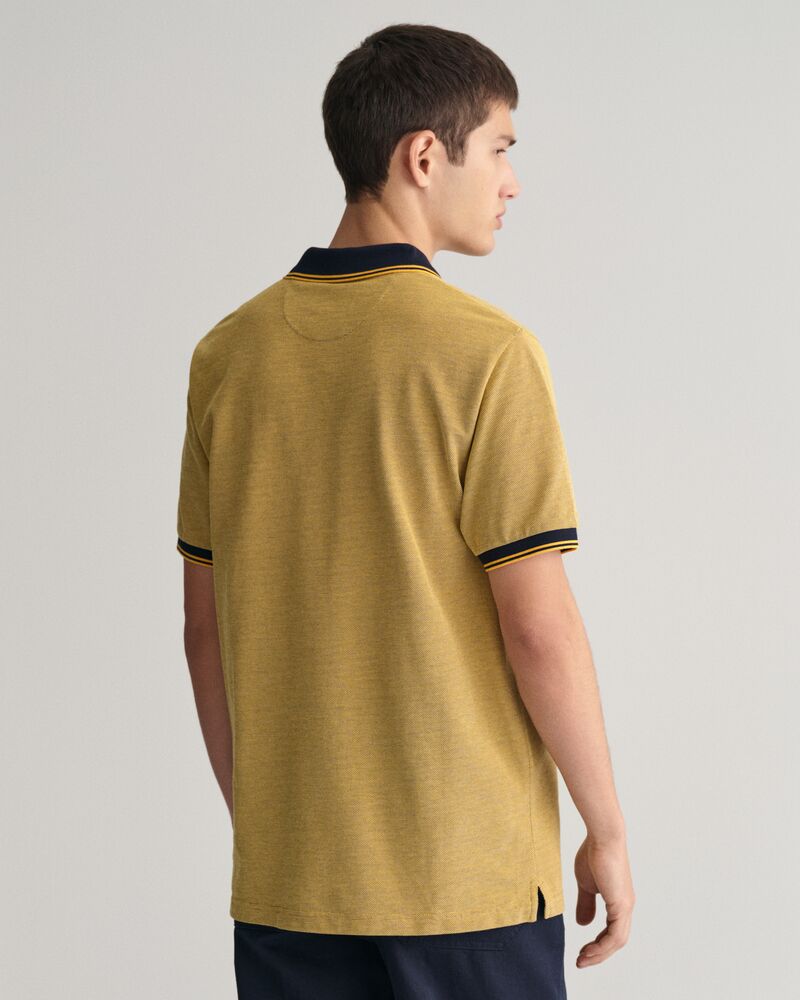 4-Color Oxford Piqué Polo Shirt S / MEDAL YELLOW