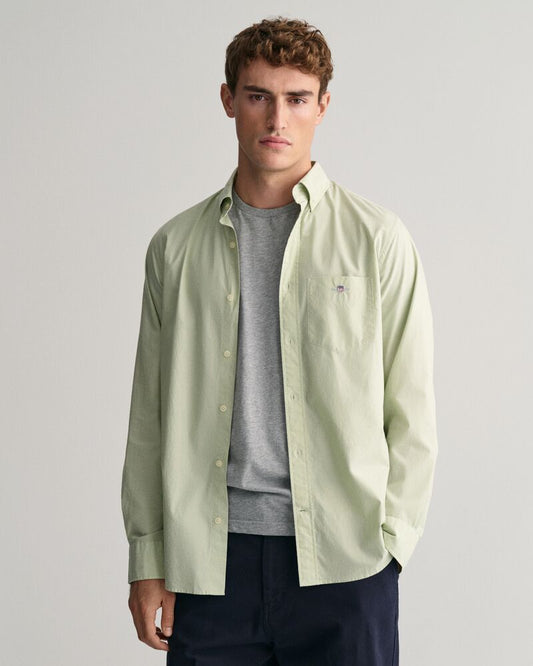 Regular Fit Poplin Shirt Milky Matcha / S