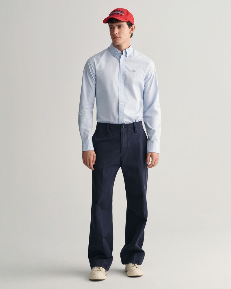 Slim Fit Poplin Shirt Light Blue / S