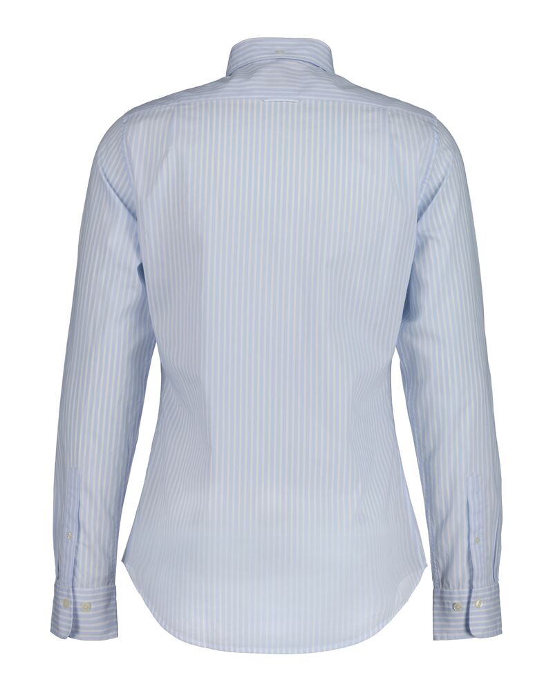 Slim Fit  Classic Short Sleeve  Striped Poplin Shirt