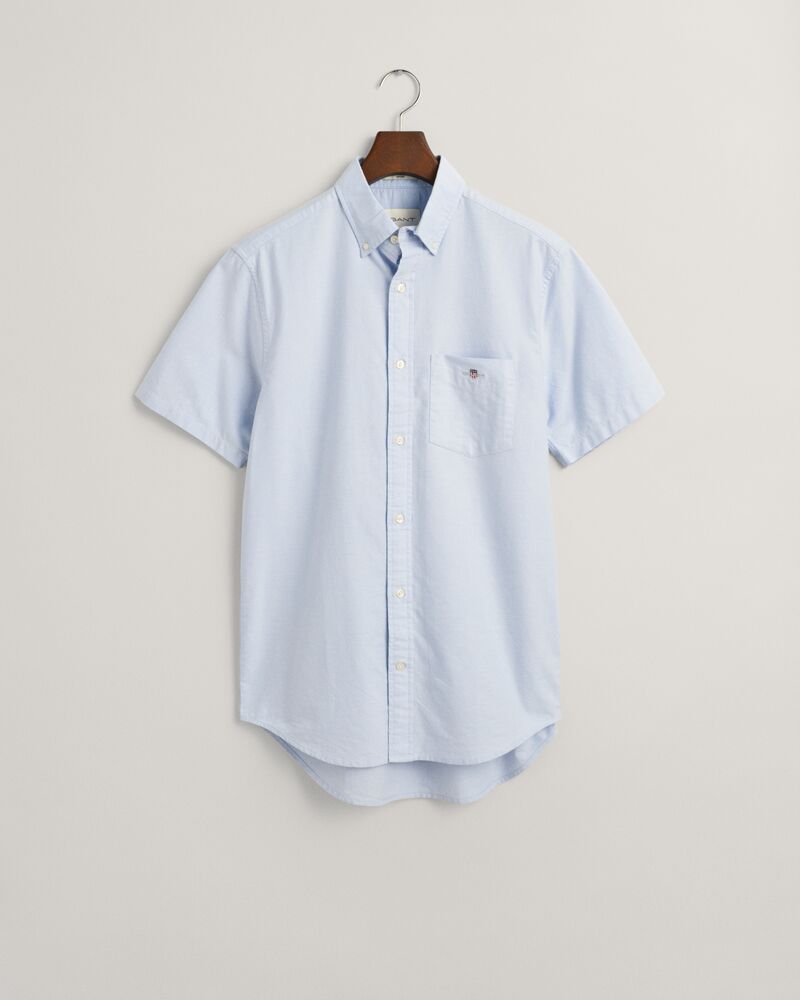 Regular Fit Classic Oxford Short Sleeve Shirt Light Blue / S