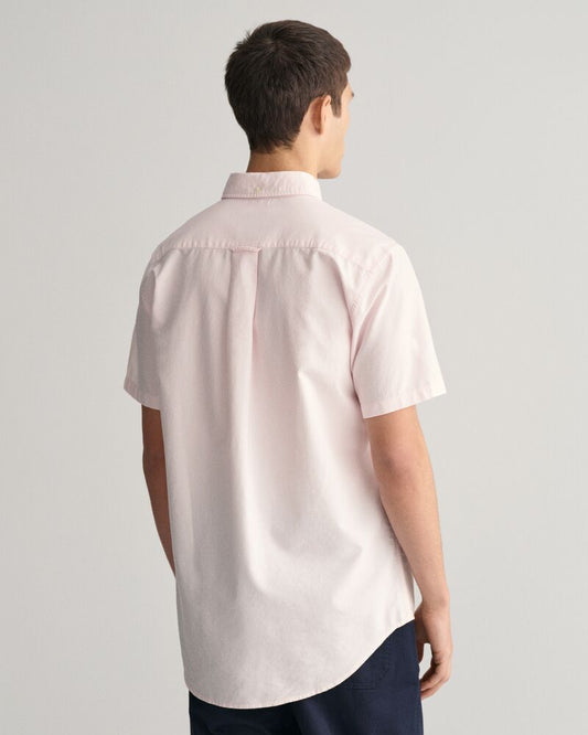 Regular Fit Classic Oxford Short Sleeve Shirt Light Pink / S