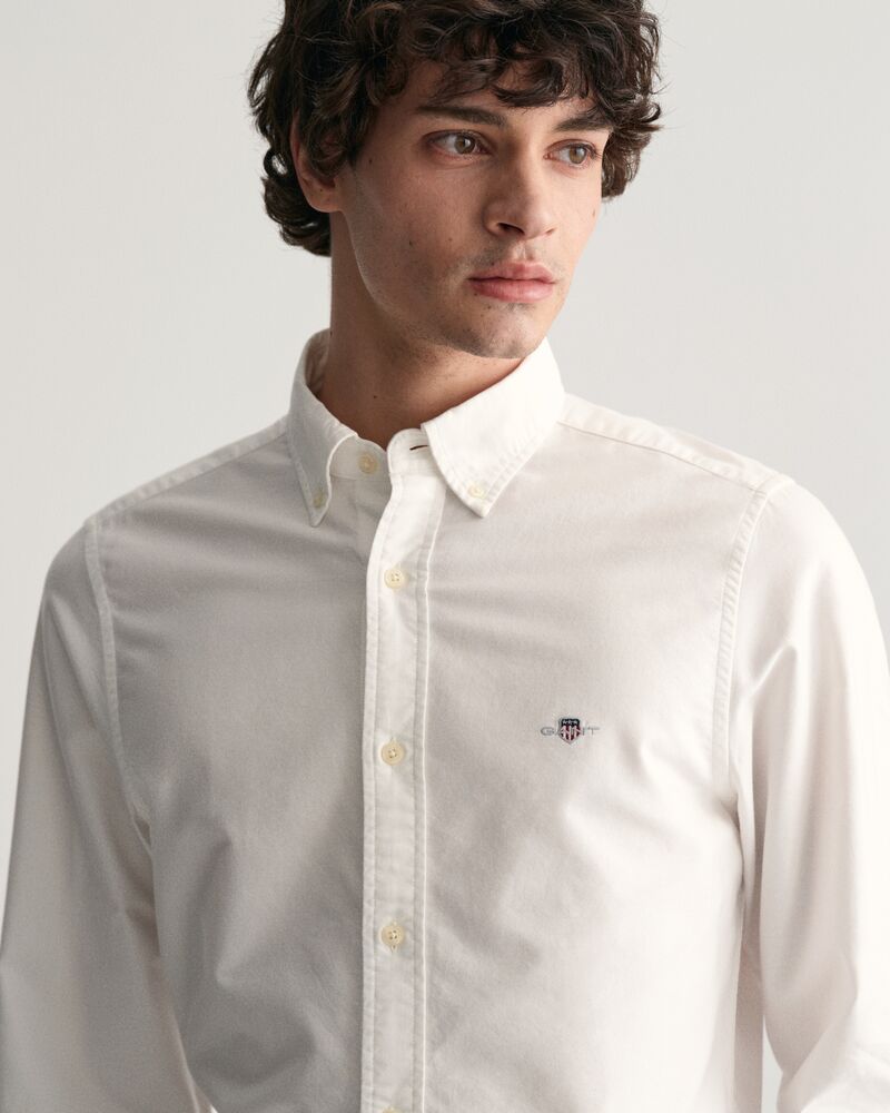 Slim Fit Classic Oxford Shirt White / S