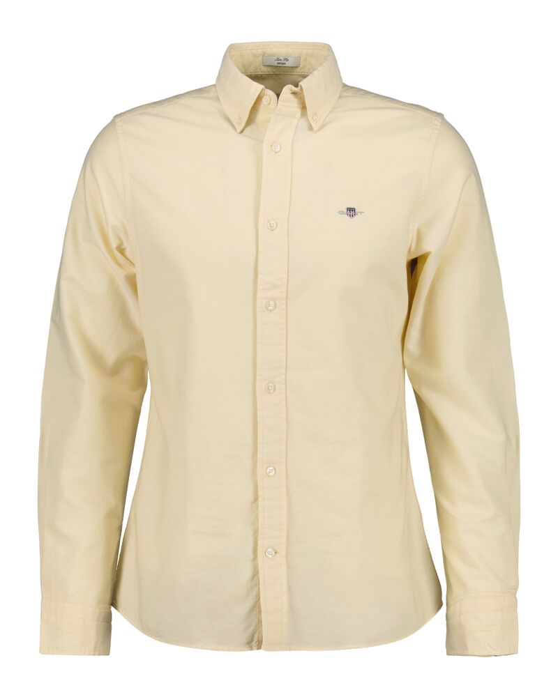 Slim Fit Classic Oxford Shirt Dusty Yellow / S