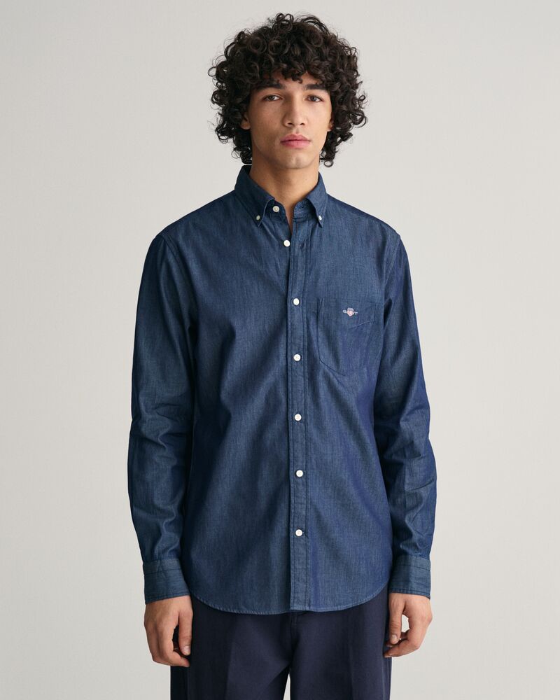 Regular Fit Indigo Shirt Dark Indigo / S