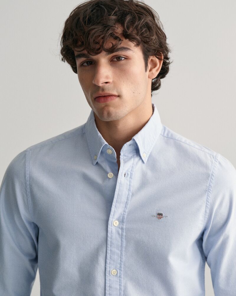 Slim Fit Oxford Stretch Shirt Light Blue / S