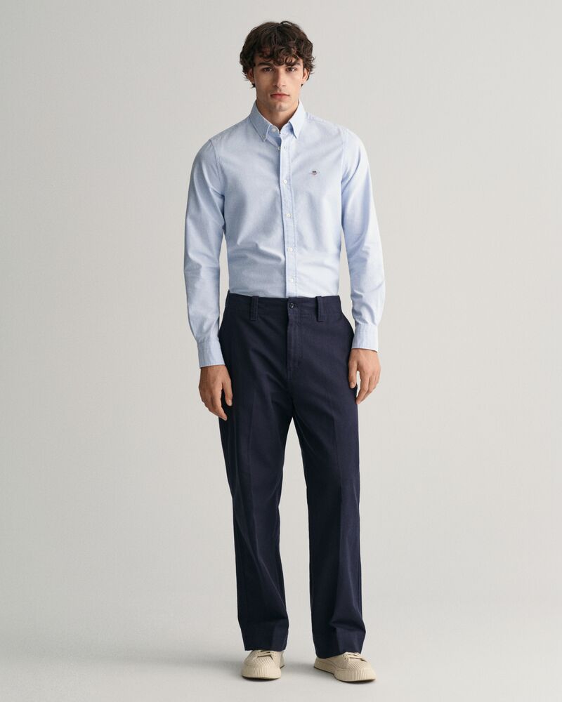 Slim Fit Oxford Stretch Shirt Light Blue / S