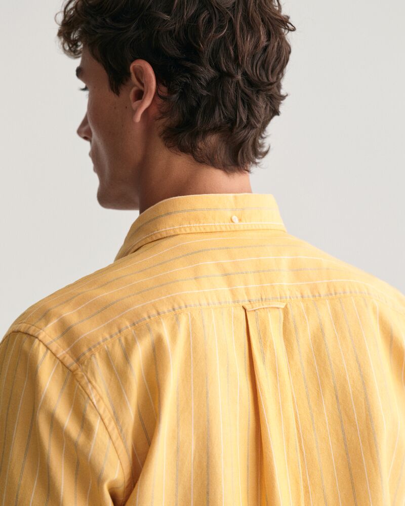 Regular Fit Striped Archive Oxford Shirt S / MEDAL YELLOW