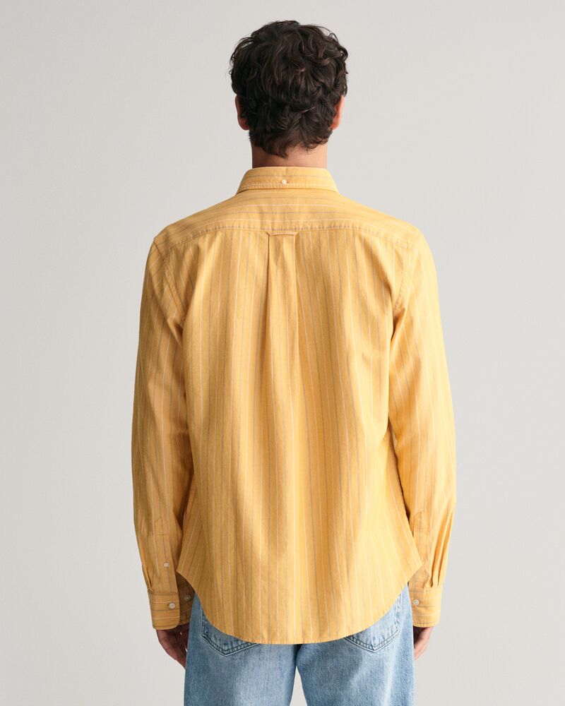 Regular Fit Striped Archive Oxford Shirt S / MEDAL YELLOW