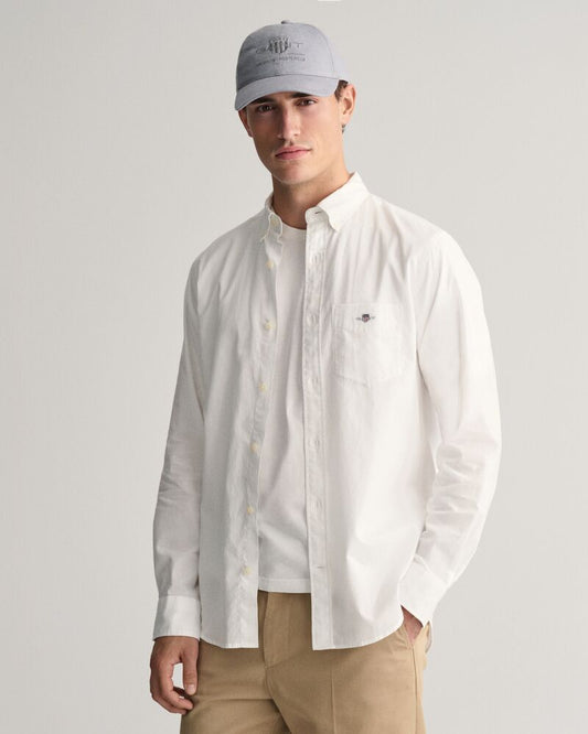 Regular Fit Cotton Linen Shirt White / S