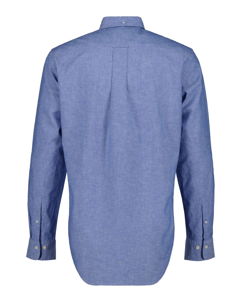 Regular Fit Cotton Linen Shirt Rich Blue / S