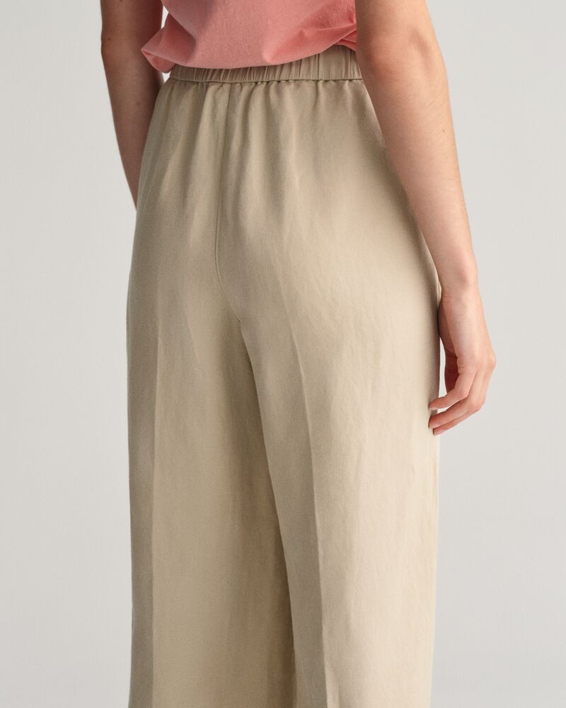 Relaxed Fit Linen Blend Pull-On Pants 34 / DRY SAND