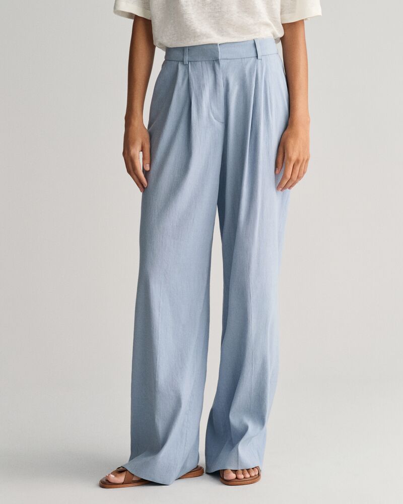 Relaxed Stretch Linen Tailored Pant