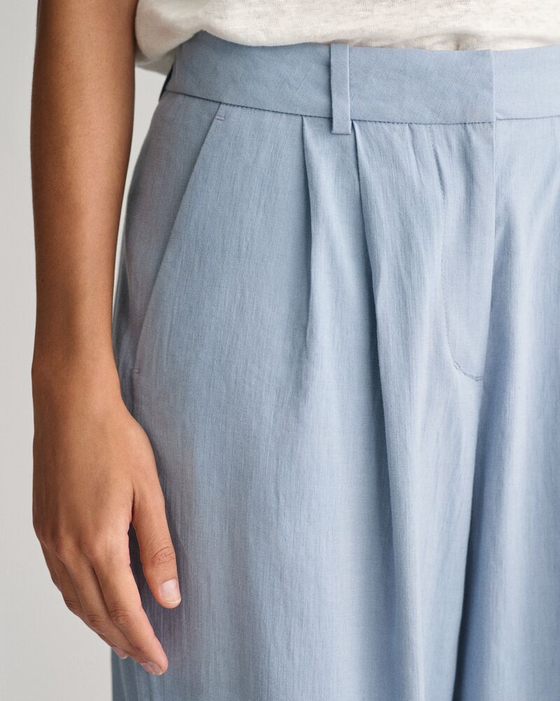 Relaxed Stretch Linen Tailored Pant