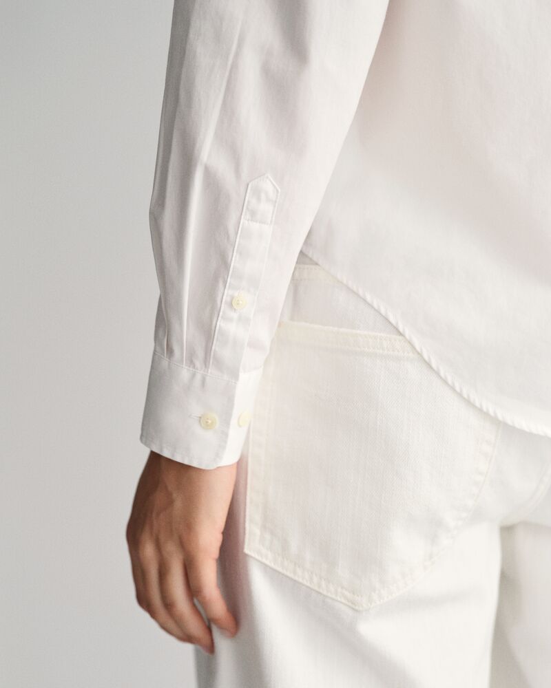 Regular Fit Poplin Shirt 32 / WHITE