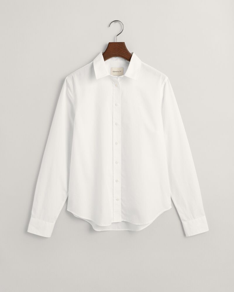 Regular Fit Poplin Shirt 32 / WHITE
