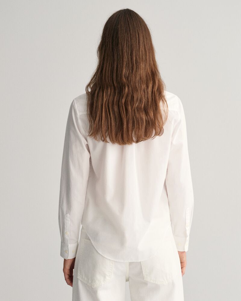 Regular Fit Poplin Shirt 32 / WHITE