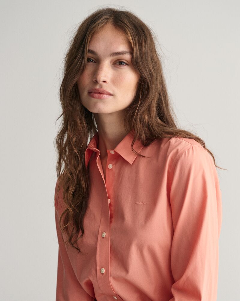 Regular Fit Poplin Shirt Peachy Pink / 32