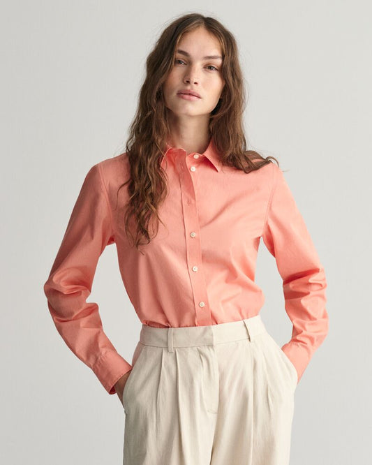 Regular Fit Poplin Shirt Peachy Pink / 32